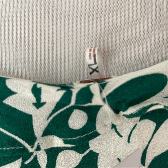 Free People Green Floral Dress Size L - Picture 9 of 10